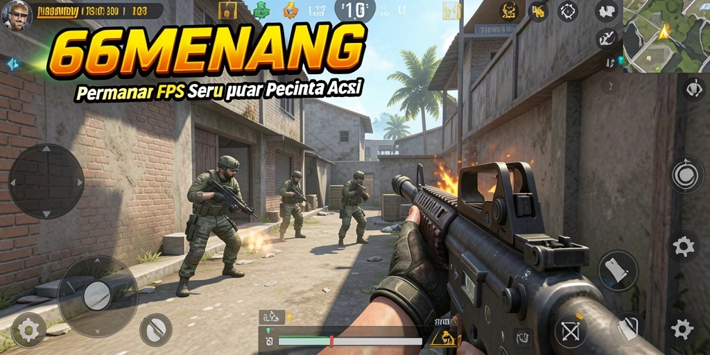 Screenshot utama gameplay 66MENANG yang mendebarkan.