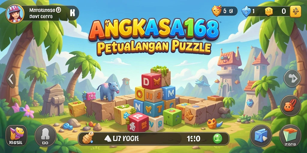 Tampilan utama gameplay ANGKASA168 dengan berbagai tantangan Puzzle.