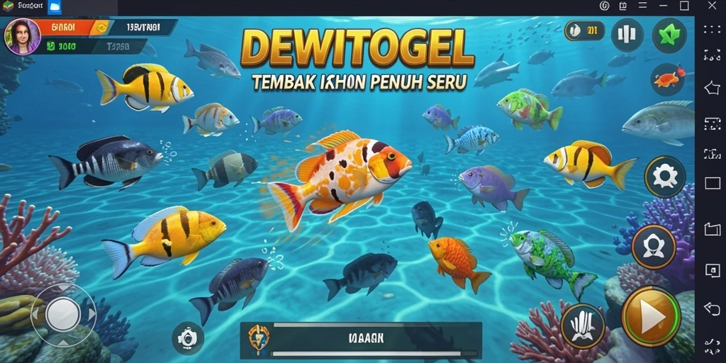 Tampilan menakjubkan dari gameplay Tembak Ikan DEWITOGEL.