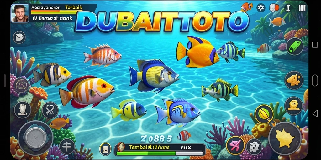 Tangkapan ikan seru dalam permainan DUBAITOTO.