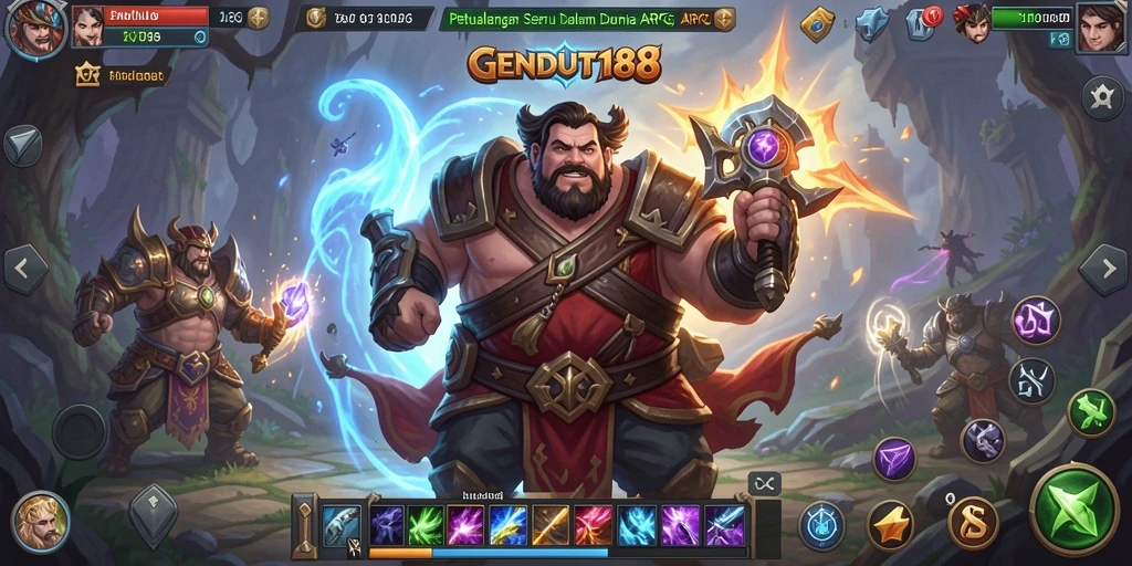 Tampilan gameplay seru di dunia fantasi GENDUT188.