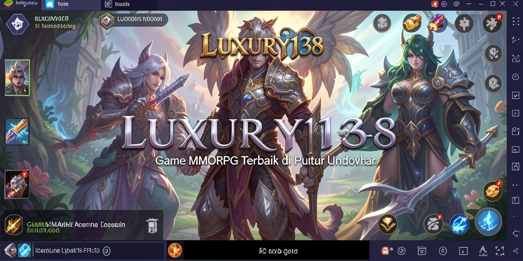 Tampilan gameplay mendebarkan dari LUXURY138 dalam dunia MMORPG.
