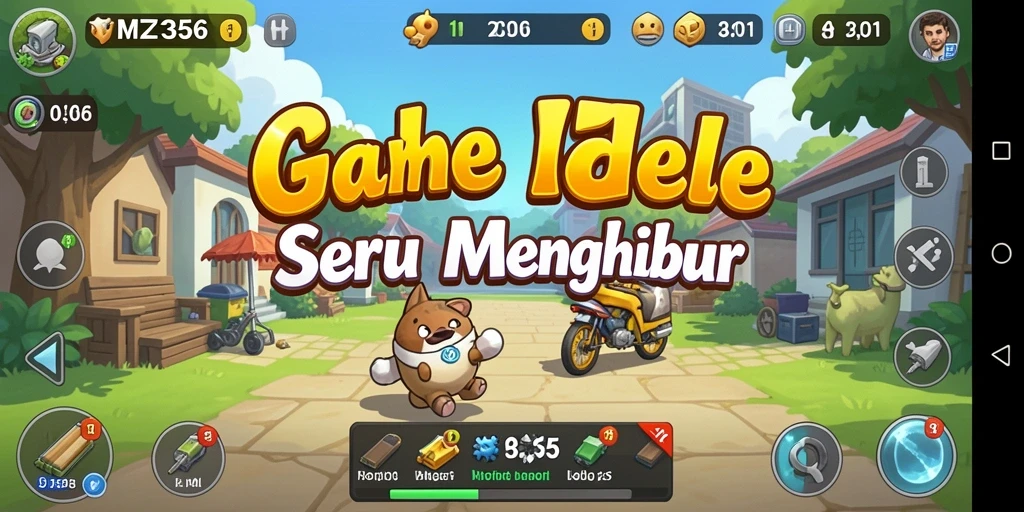 Screenshot MZ356 menampilkan gameplay seru dan karakter yang sedang berkembang.