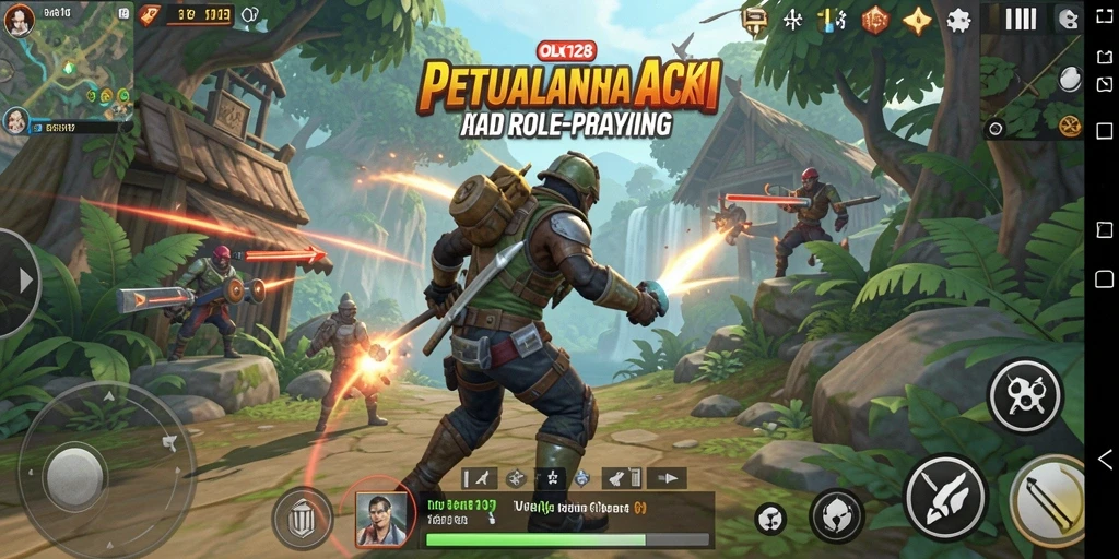 Tangkapan layar gameplay ARPG yang menampilkan pertarungan intens.