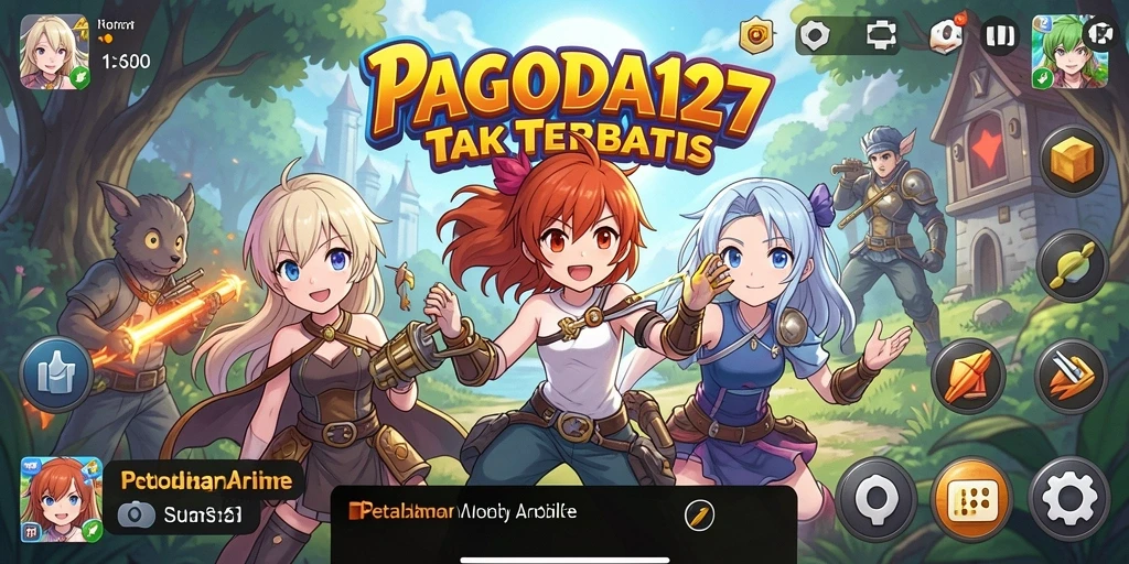 Tampilan seru bertempur dalam <strong>PAGODA127</strong> dengan karakter anime favorit.