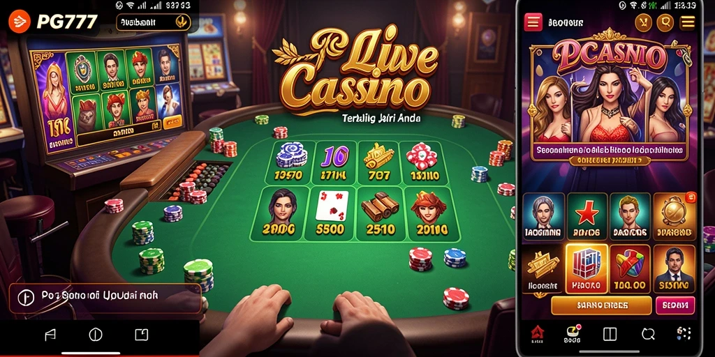 Tampilan gameplay Live Casino yang menarik dan interaktif.