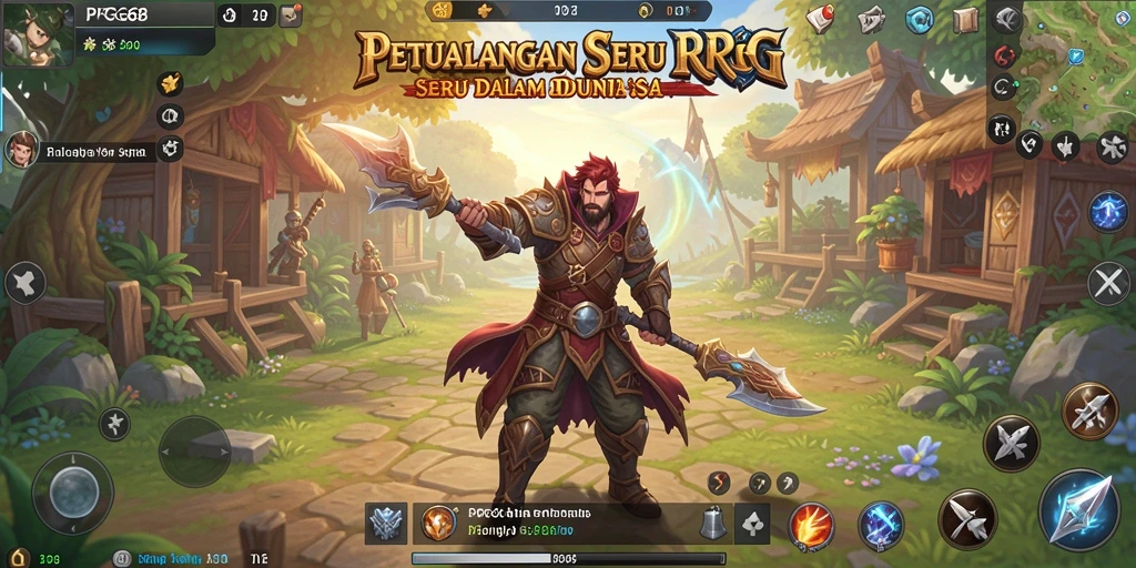 Screenshot utama PGG68 yang menampilkan aksi seru dalam gameplay RPG.