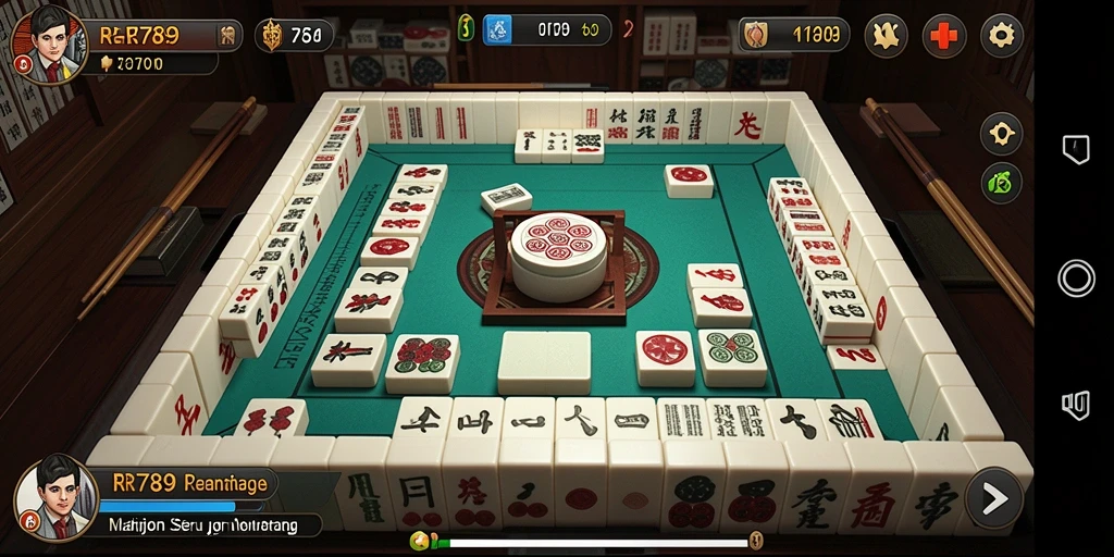 Screenshot gameplay <strong>RR789</strong> menampilkan pengalaman Mahjong yang seru dan menarik.