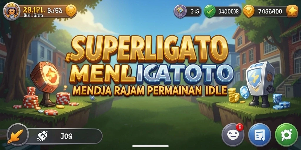 Screenshot utama SUPERLIGATOTO menampilkan gameplay Idle yang menarik dan interaktif.