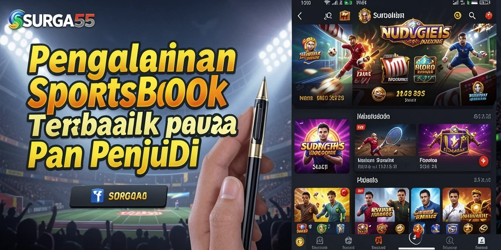 Tampilan menarik dan antarmuka yang user-friendly di SURGA55.