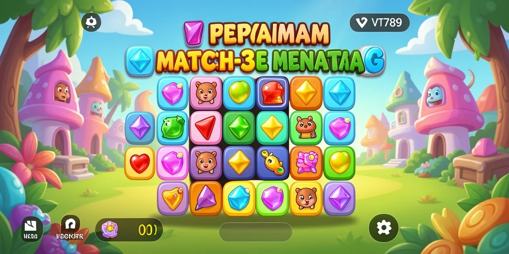 Tampilan gameplay menarik dari VT789 dalam kategori Match-3.