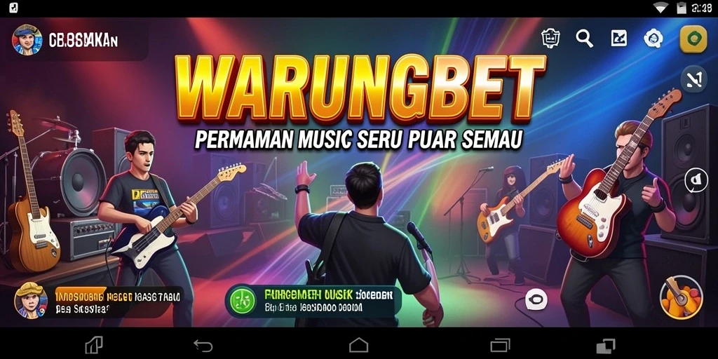 Screenshot gameplay WARUNGBET dengan pengguna yang bernyanyi.