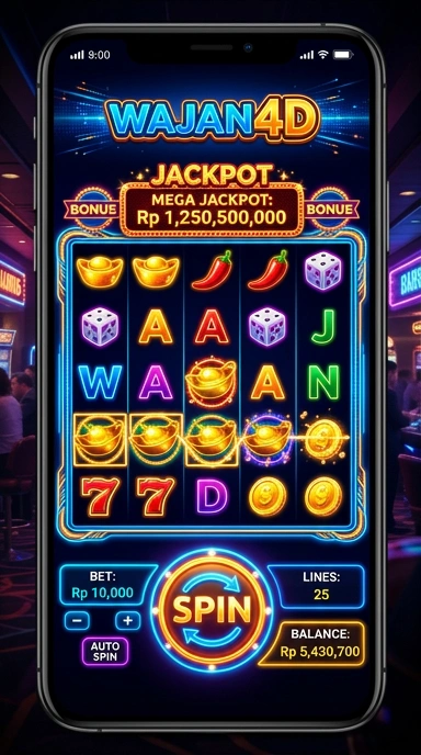 Tampilan utama aplikasi wajan4d yang intuitif dan mudah digunakan.